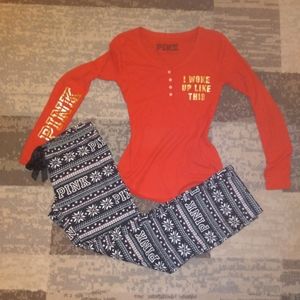 VS Pink pajama set